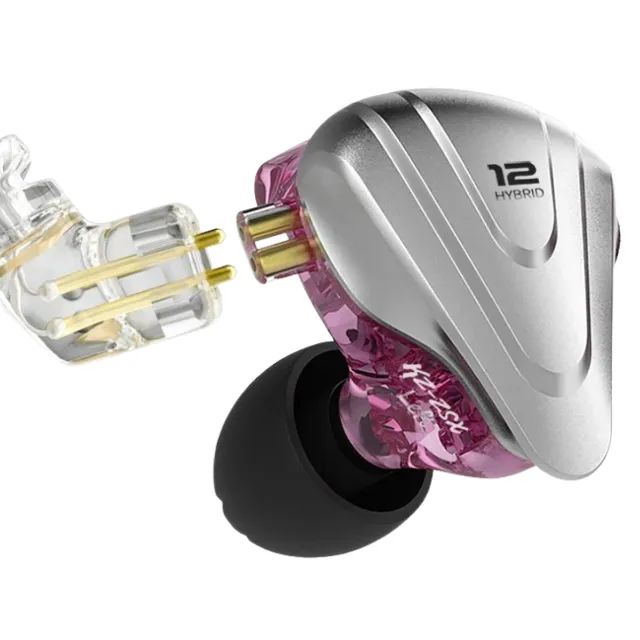 その他 HKP Fone KZ ZSX In-Ear Retorno12 Drivers HIFI Graves Potentes Sem