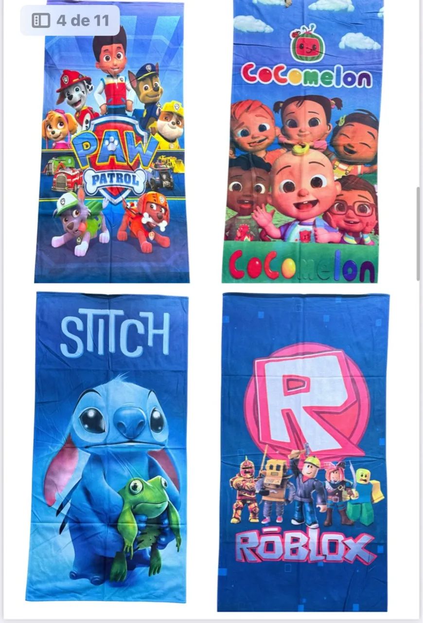 Toalha de Praia Infantil - Diversos Personagens - Foto 5