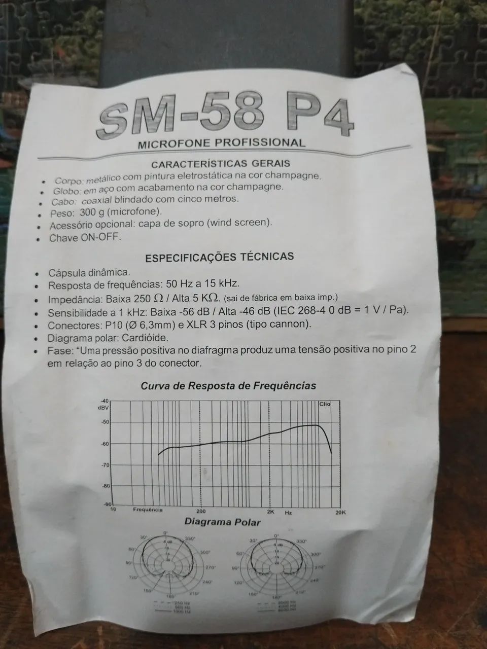Microfone Leson SM 58 P4 profissional - Foto 3