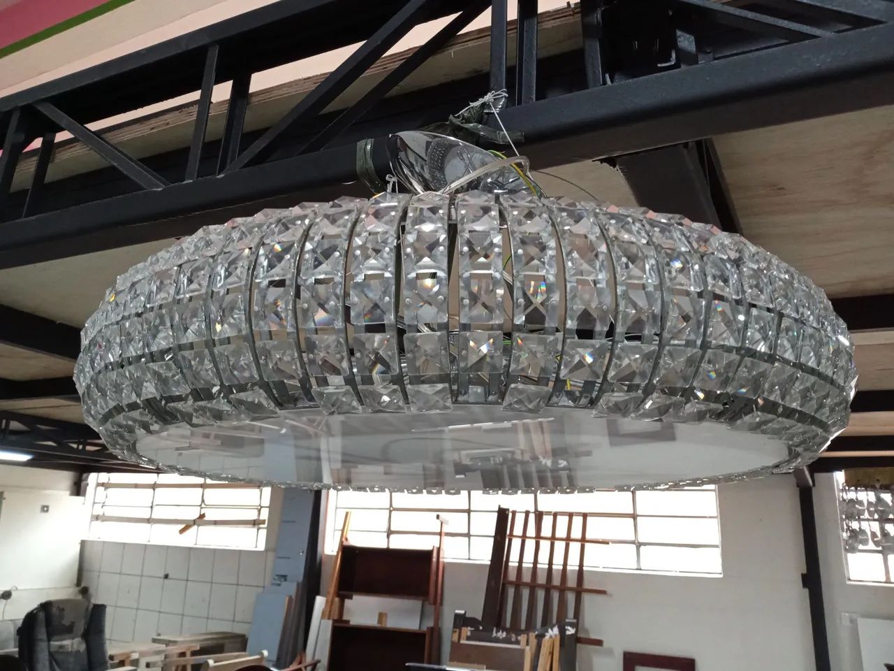 Lustre Suspenso em Cristal e Vidro - Foto 4