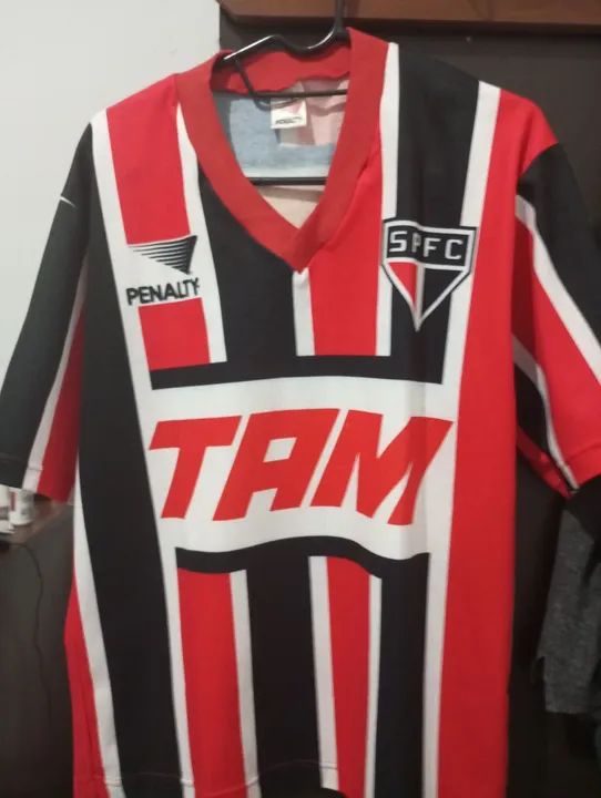 Camisa São Paulo - TAM - Penalty - 1995 original 