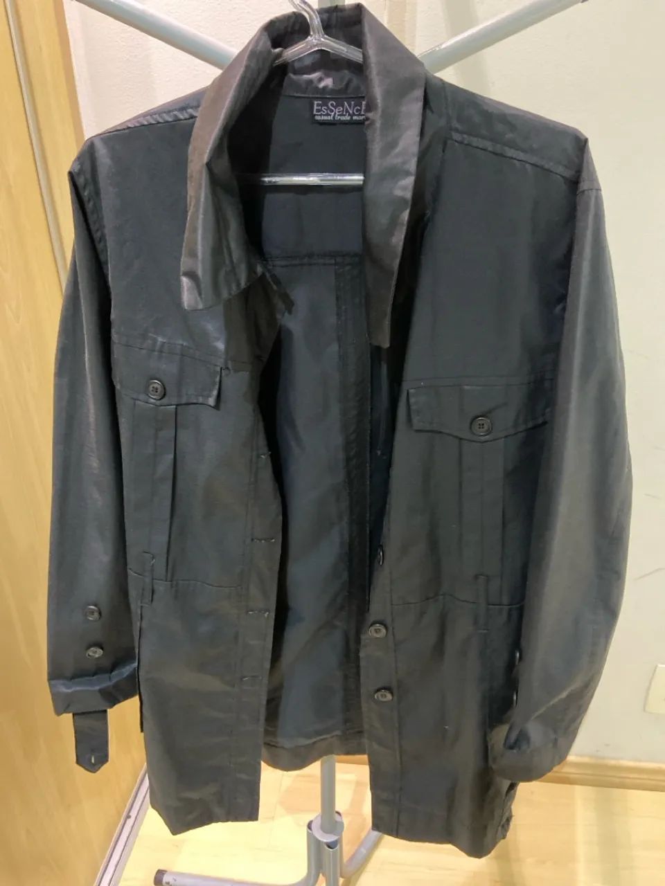 Parka preta estilosa