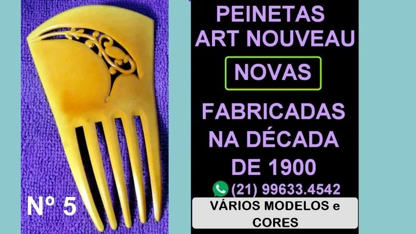 Nº 5-Antigos Pentes(Peinetas). Muito raros. Mais de 100 anos..Várias cores e desenhos.