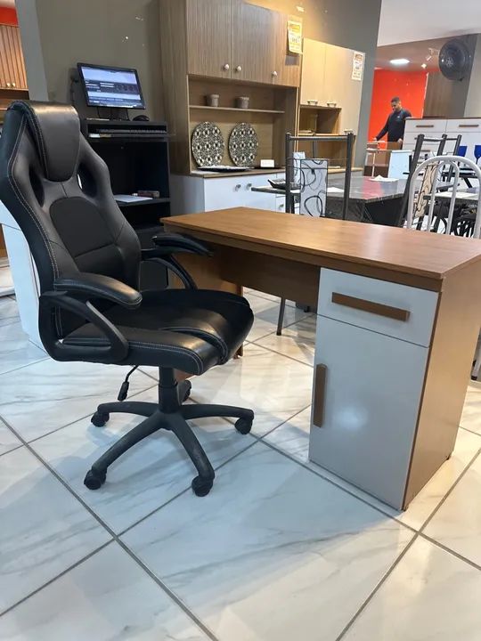 Escrivaninha com Gaveta / mesa para computador / promoção / pronta entrega  - Foto 3