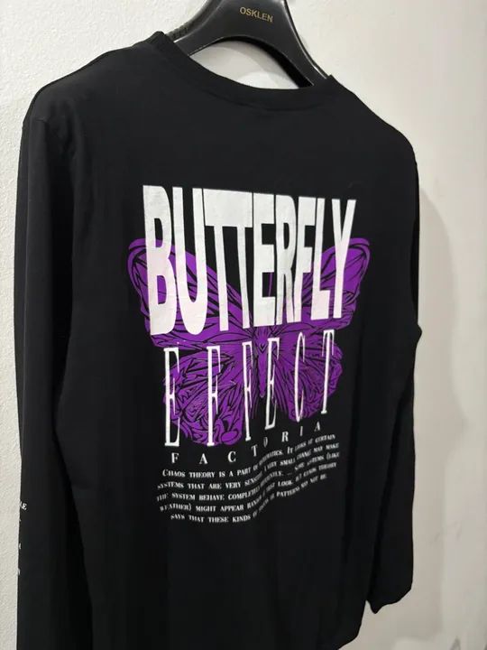 Camiseta Preta Butterfly Effect - Foto 3
