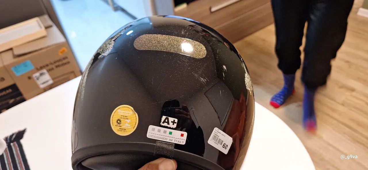 Capacete Moto estilo vintage com viseira - Foto 4