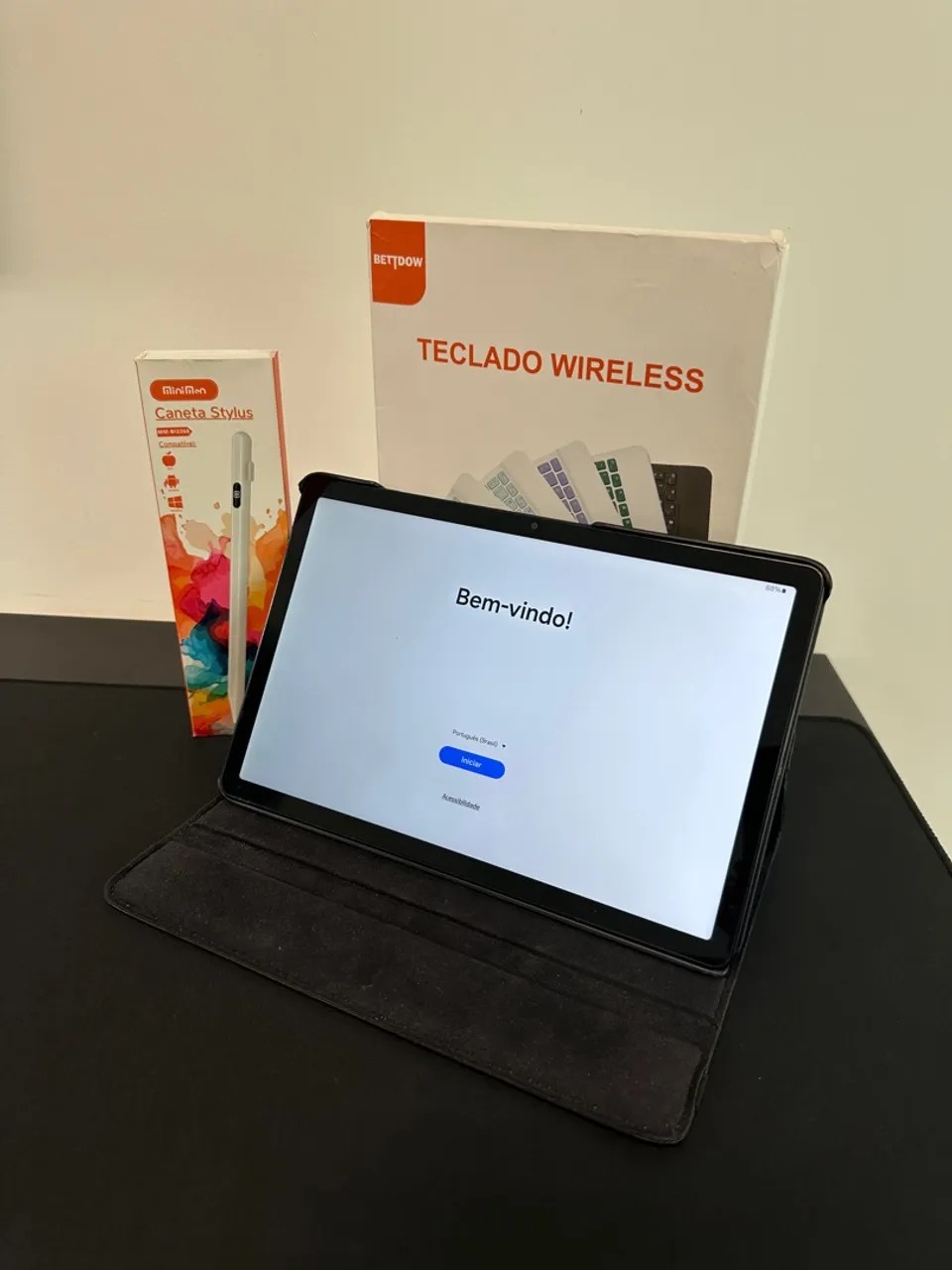 Samsung Galaxy Tab A9+ 5G + Caneta e Teclado - loja zanttara games
