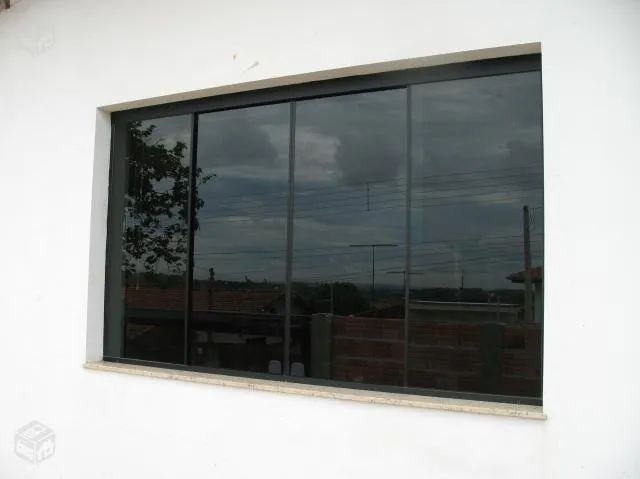 Janela de vidro - Fumê