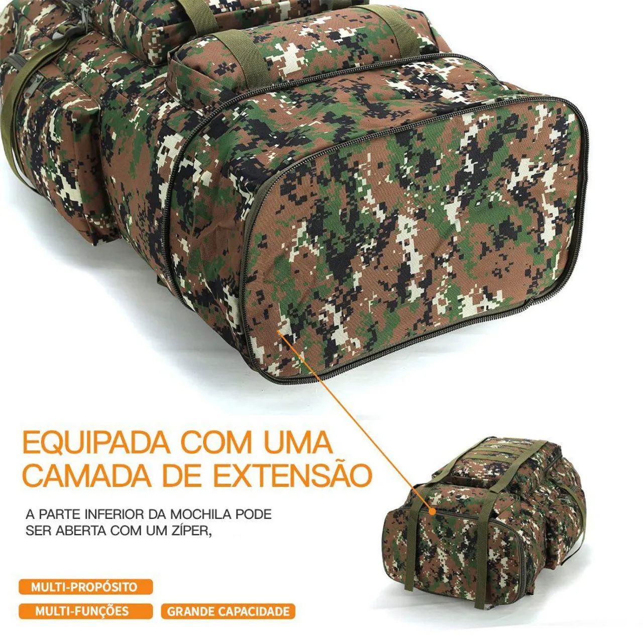 Mochila Tática Multifuncional - Acampamento e Camping - Foto 3