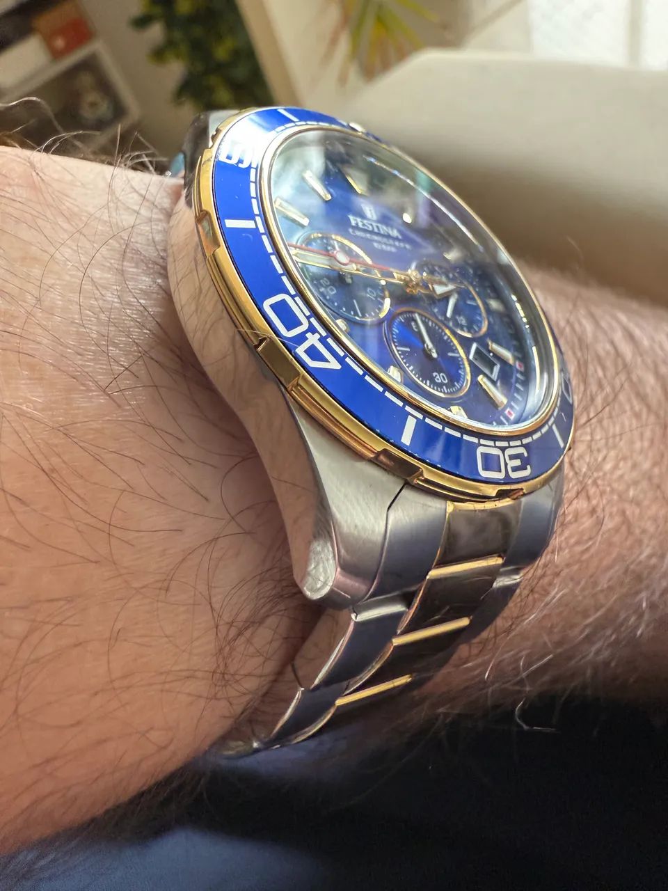 Relógio (Festina) cronógrafo original com caixa e nota  - Foto 3