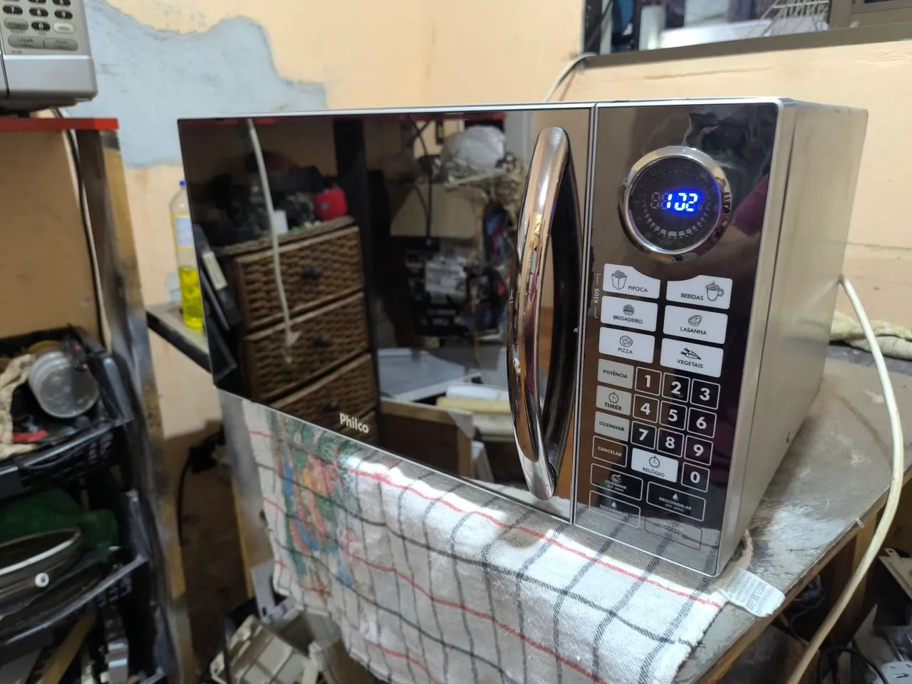 Microondas Philco 127V Espelhado 