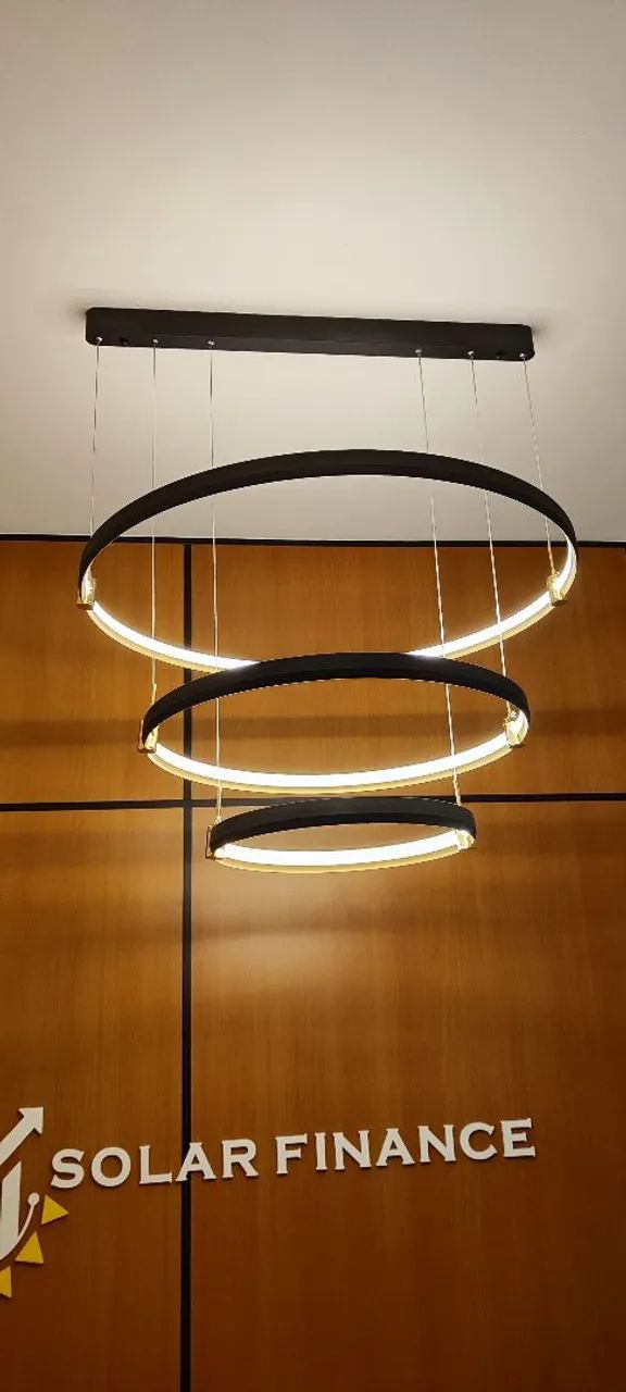 Lustre Moderno Circular LED luz Quente  - Foto 2