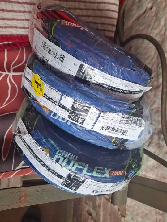 Cabo Elétrico DuFlex 750V 2,5 MM 100 metros cada. - Foto 4