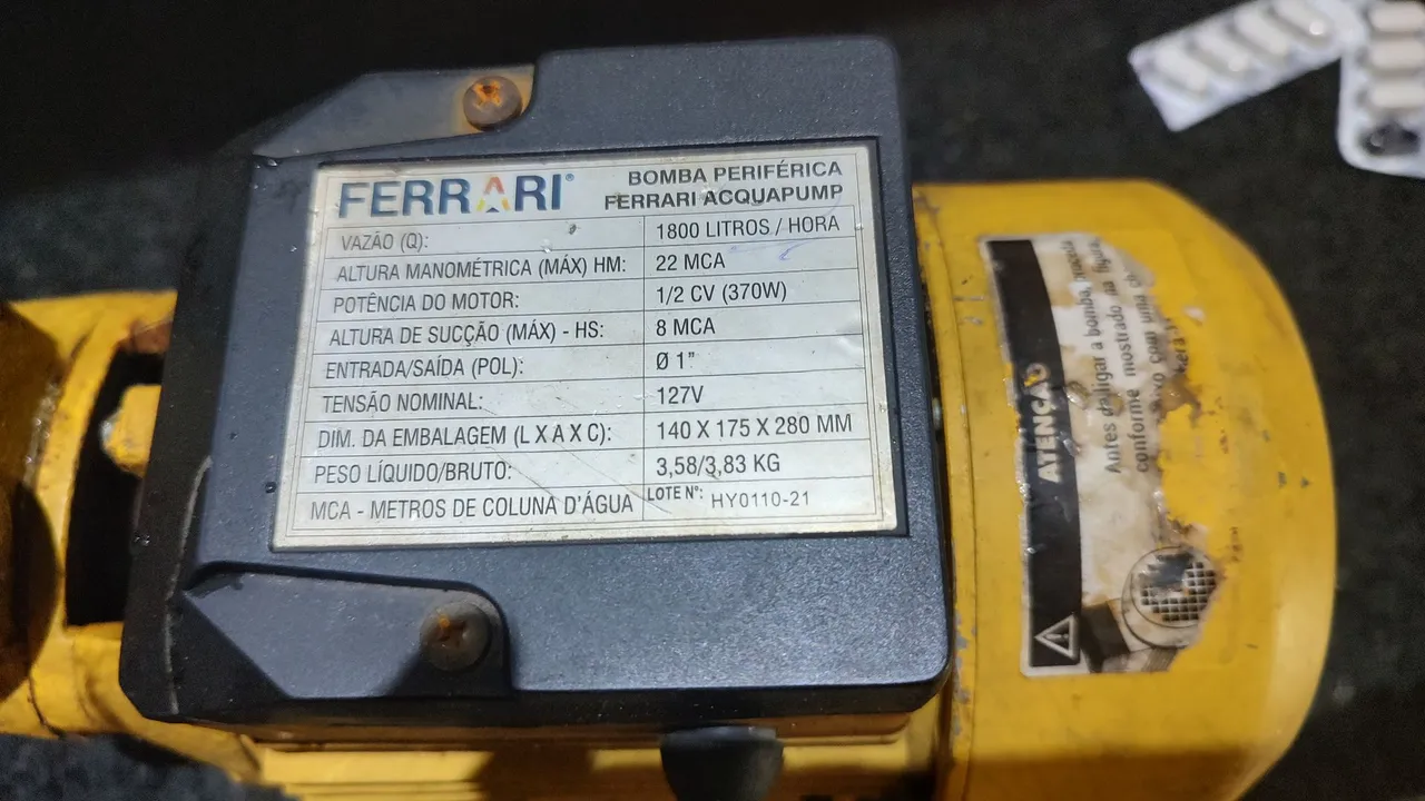 Bomba Periférica Ferrari Acquapump