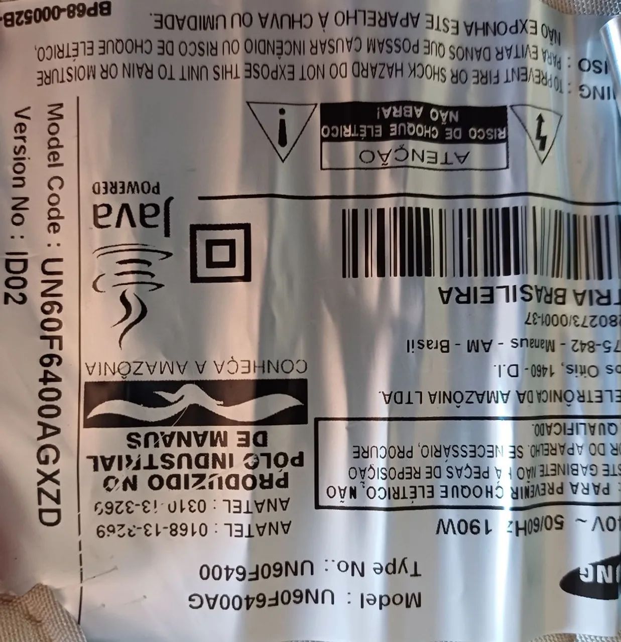 Placa Wi-Fi Samsung UN60F6400AG - Foto 2