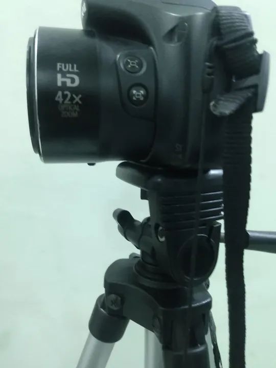 Camera Canon Sx520 Hs +tripé ajustável - Foto 6