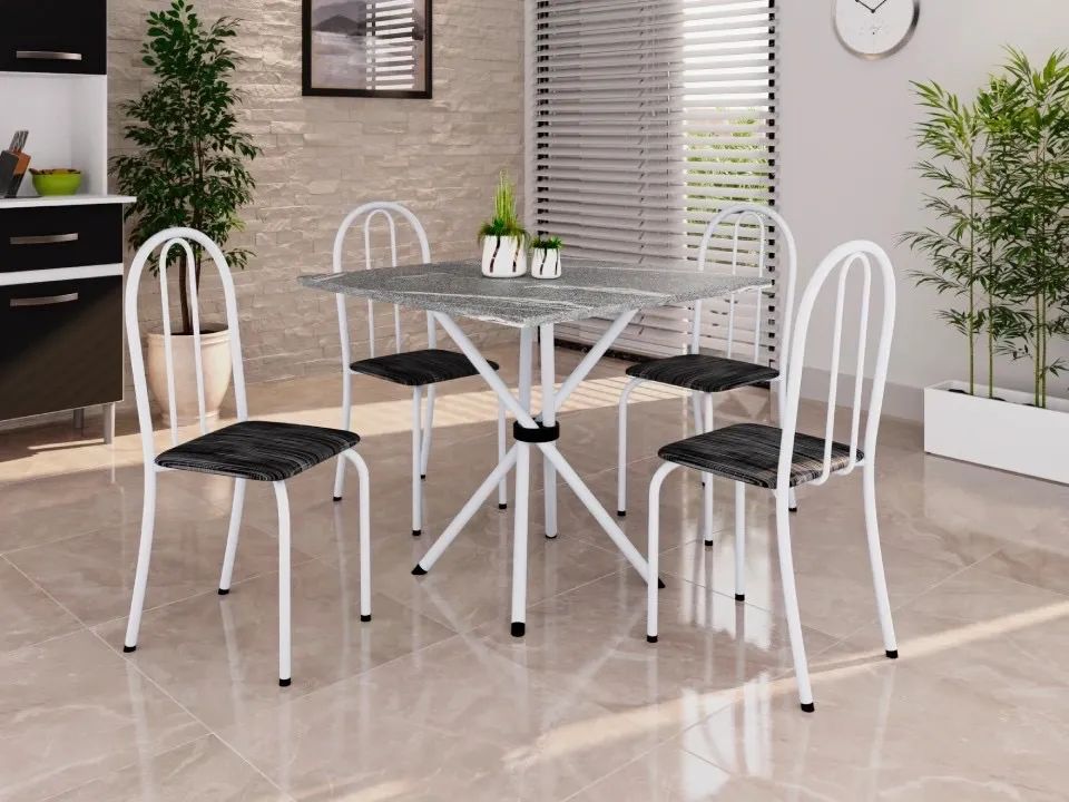 Mesa P/ Cozinha Tubular Nova- Montagem grátis  - Foto 2