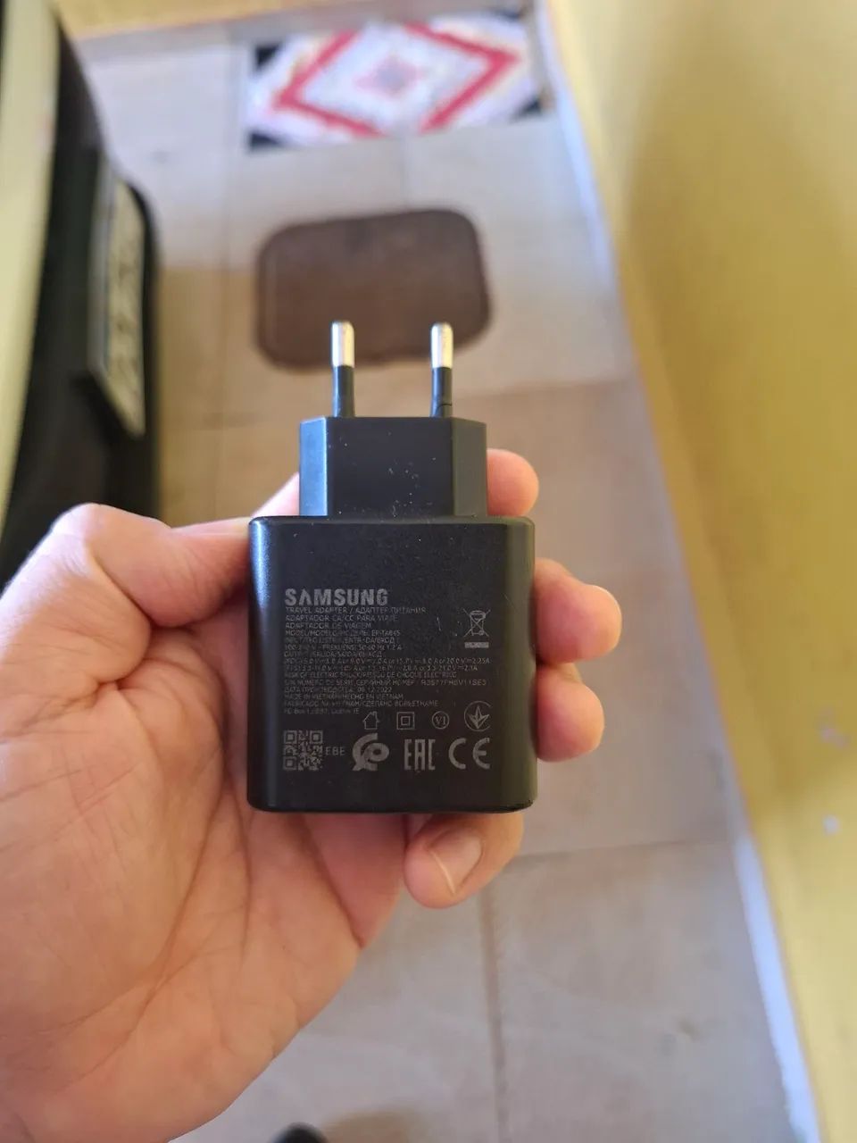 Carregador Samsung de 45w (SÓ A FONTE )