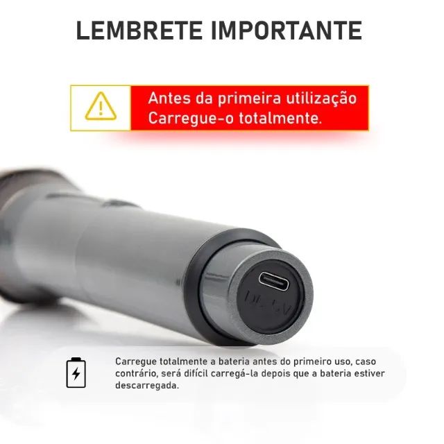 2 Microfones Sem fio Excelente qualidade Perfeito pra Palestra Karaokê +10h de uso - Foto 5
