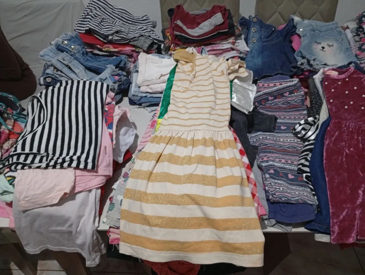 Roupas de criança feminina 250 peças  - Foto 5