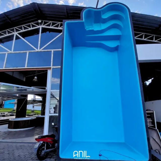 piscina 7 x 3,2 com filtro bomba e casa de máquinas - anil piscinas 35 anos  - Foto 3
