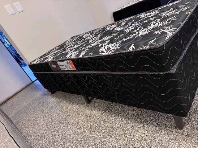 Cama D33 solteiro Box e colchão selado Inmetro Mega Oferta 