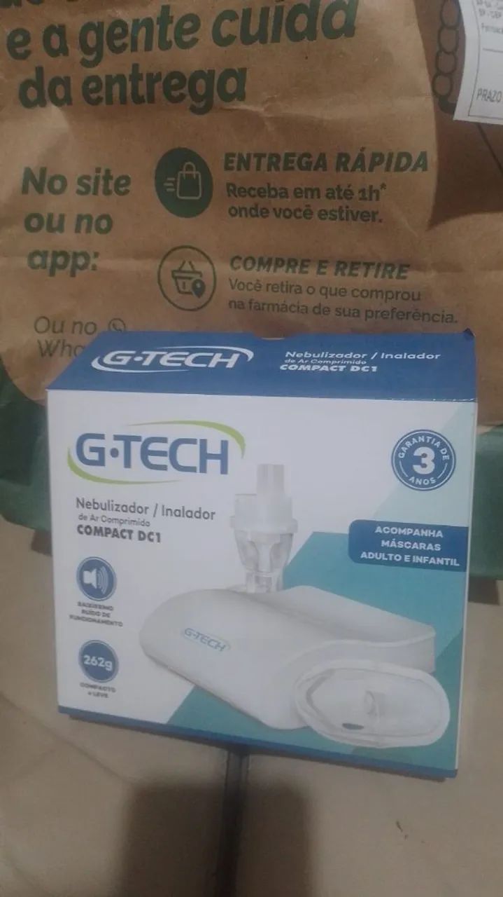 Nebulizador / Inalador G-Tech Compact DC1