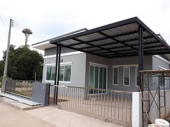 Cobertura toldo de policarbonato telha PVC termoacustica para garagem residencial prédio