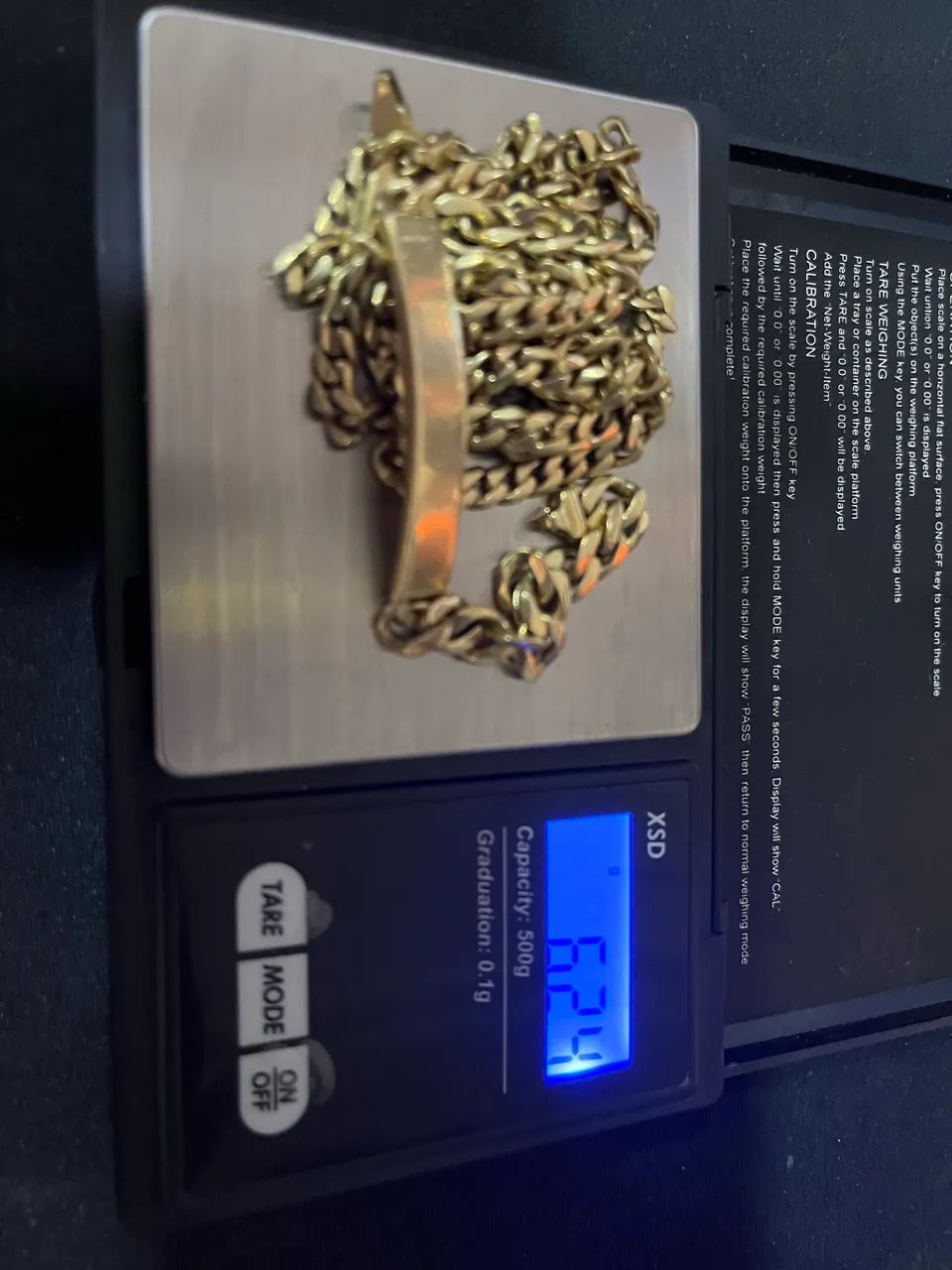 Cordao e pulseira em ouro 18k (comprado na Italia) - Foto 4