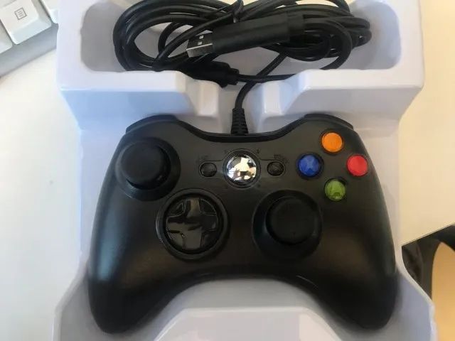 Controle XBOX 360 USB PC ou notebook com fio, ENTREGO!