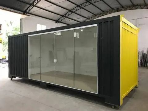 CONTAINER MODIFICADO PARA MINI MERCADO | ALUGUEL 