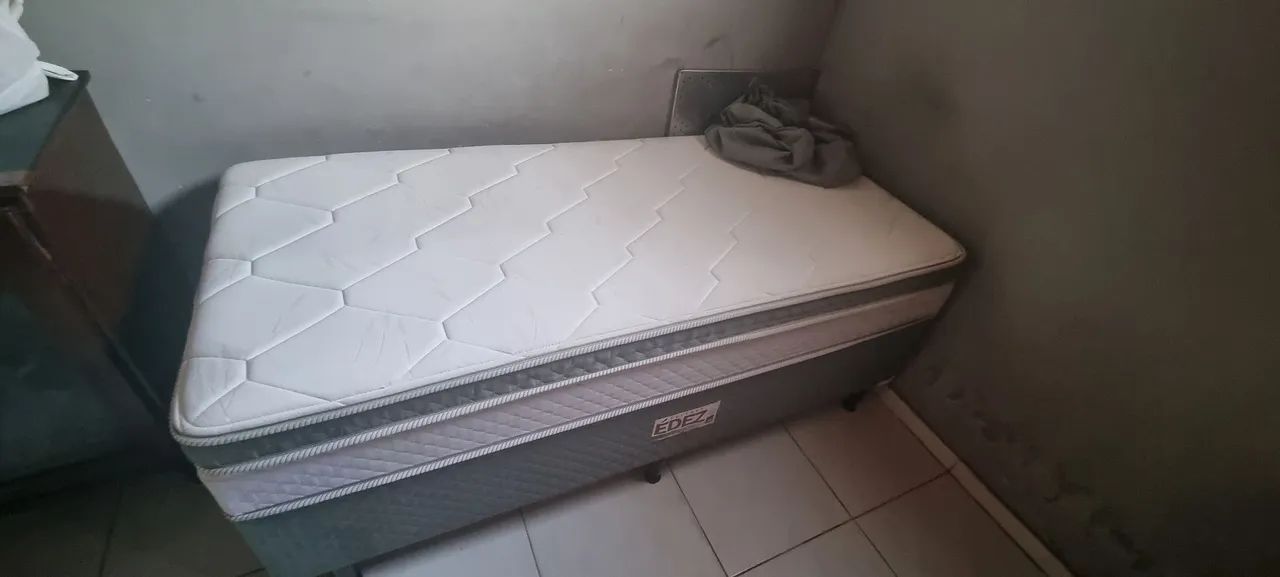 Cama de solteirão nova, ortobom molas ensacas - Foto 2