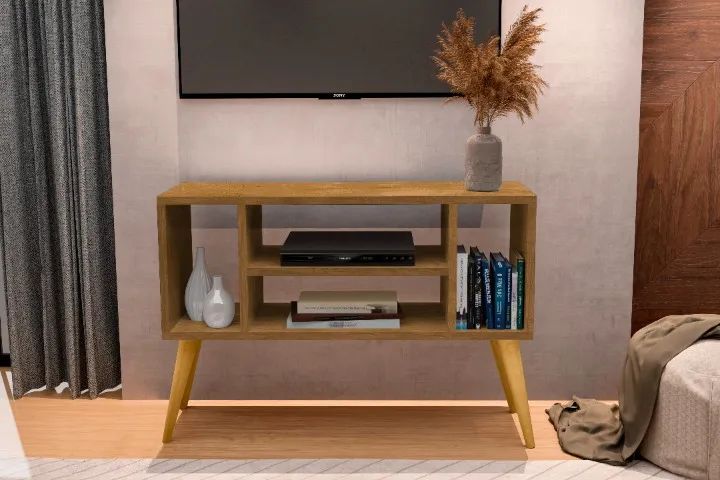 RACK YEN PARA TV'' ATÉ 42'' POL RETRÔ = FRETE + MONTAGEM GRÁTIS! - Foto 3