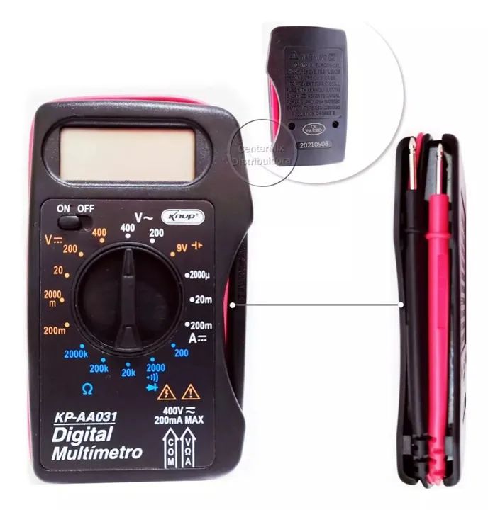 Multímetro Digital Knup Kp-aa031 - Foto 3