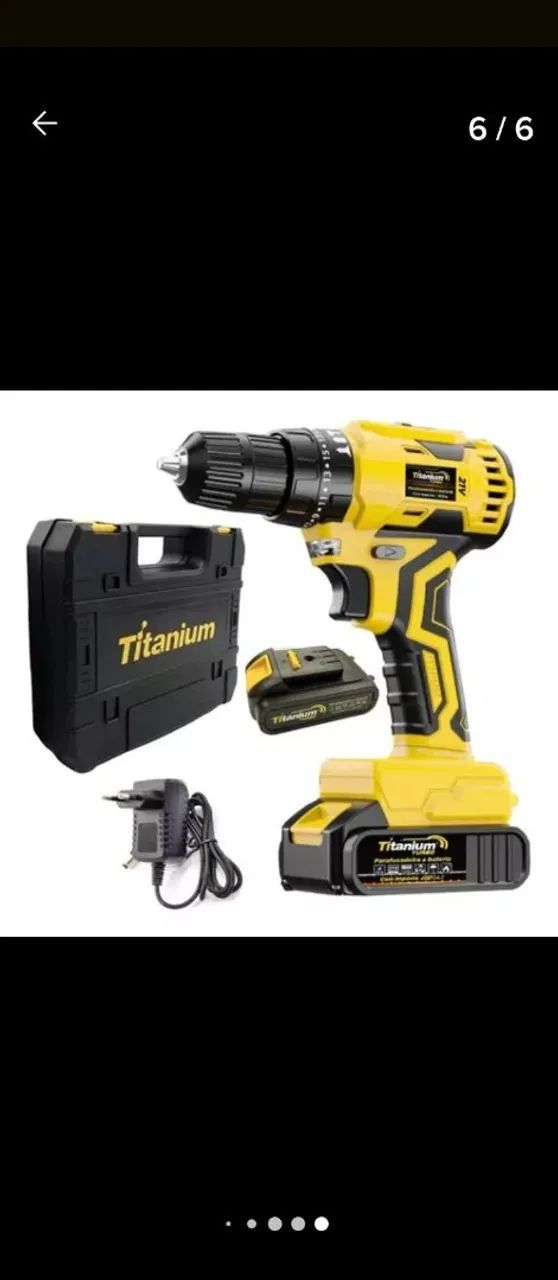 Furadeira/parafusadeira Titanium 21v, bivolt, 3/8, com impacto, tecnologia brushless. - Foto 3