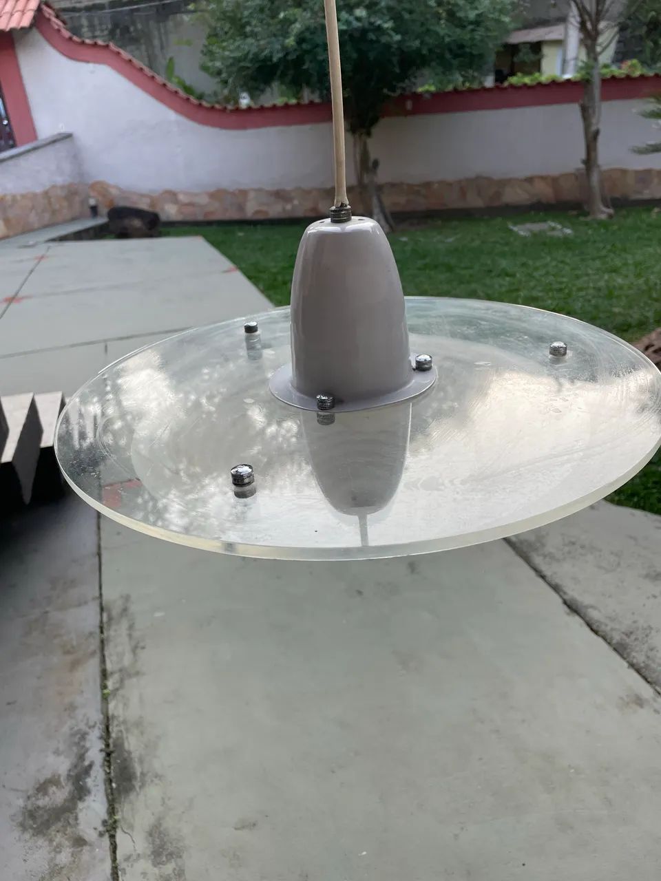 Luminária moderna em acrílico e vidro - Foto 4