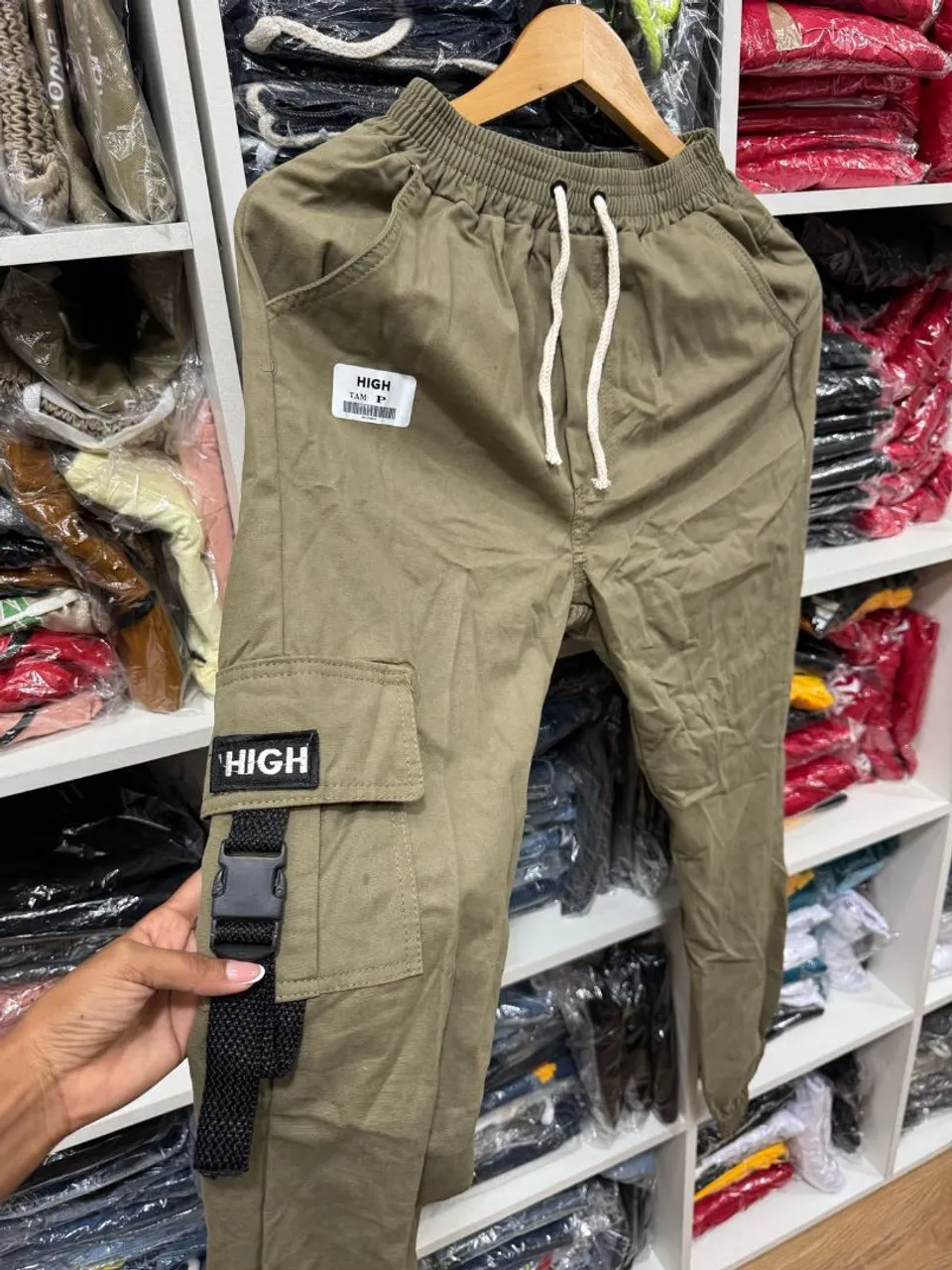 Calça Cargo Masculina Verde