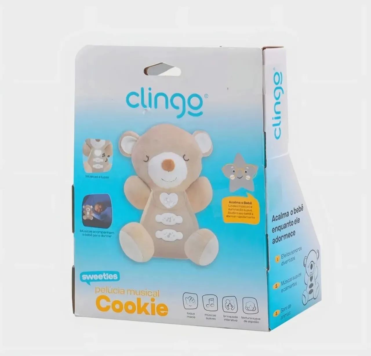 Ursinho musical com luz e sons calmantes - Clingo - Foto 6