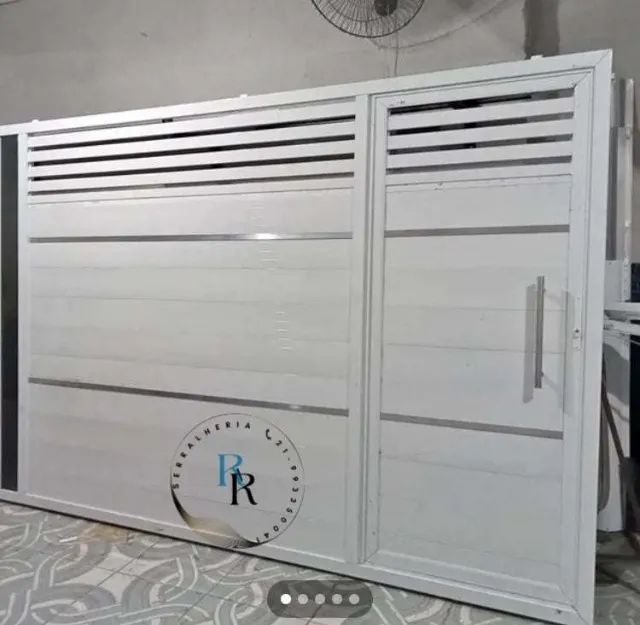Portão de Garagem lindos com vidro ou espelho.