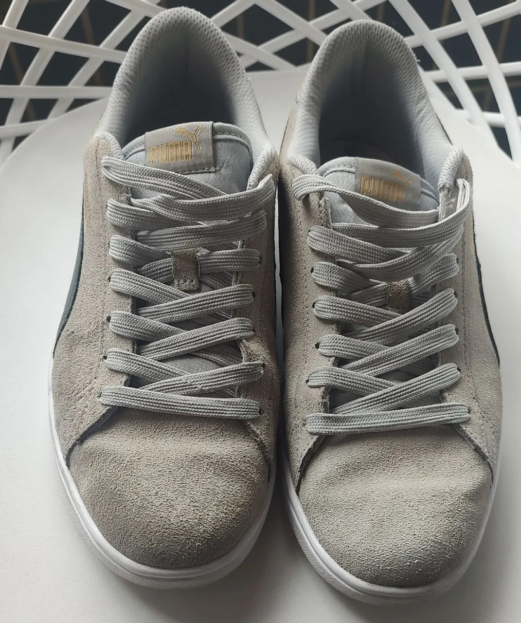 Tênis Puma Smash V2 Suede Cinza