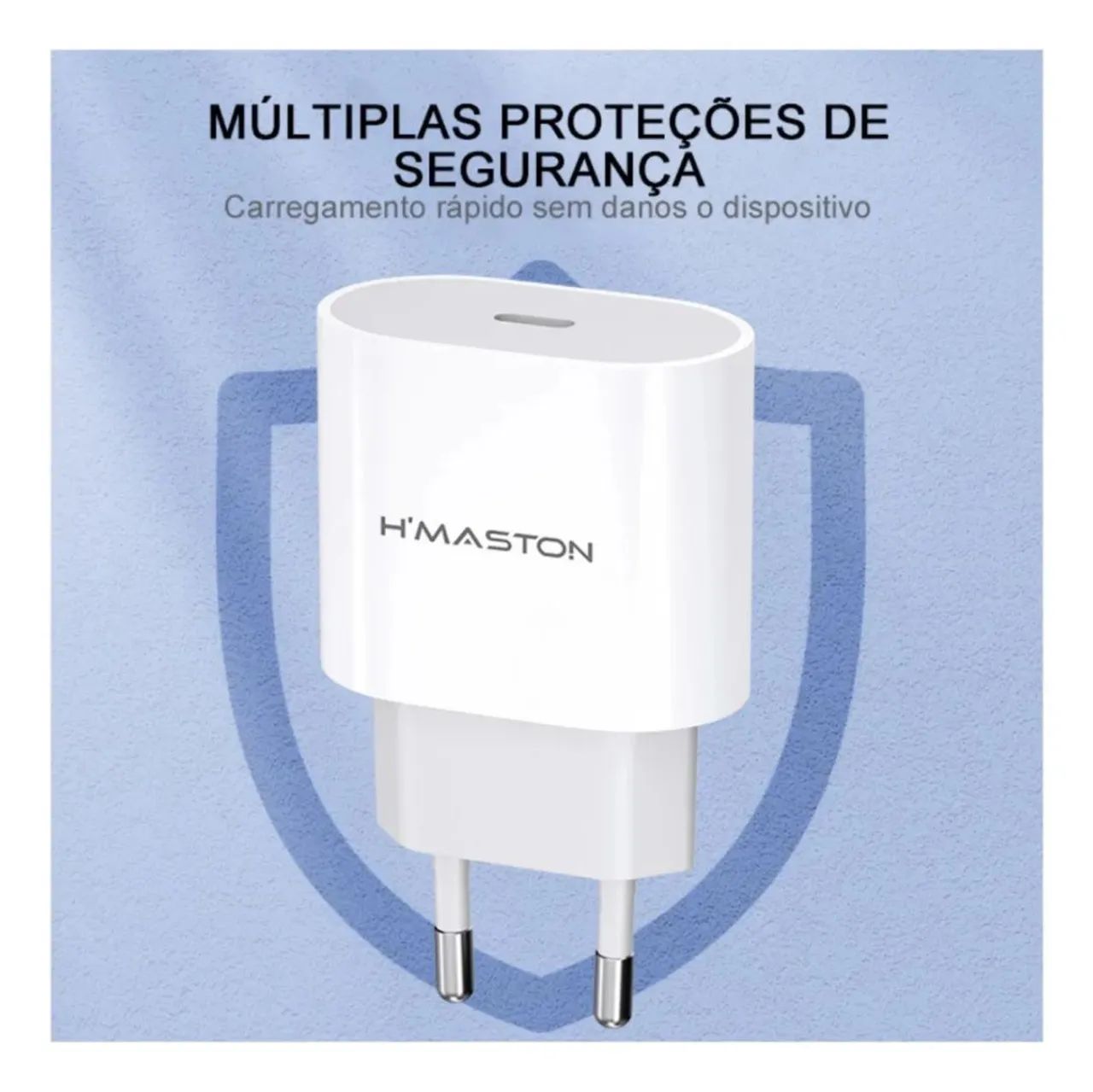 Carregador Com Cabo Turbo 30w Carga Rapida Branco - Foto 3
