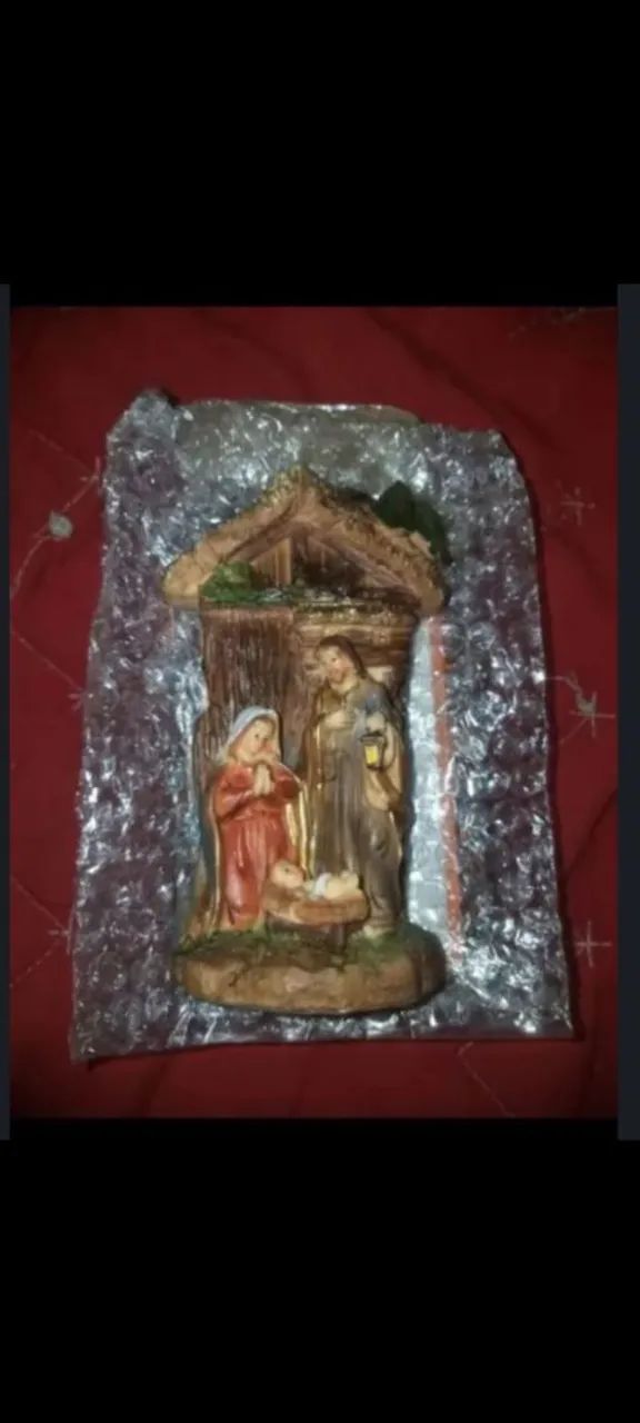 Cabana da Sagrada Família em resina*nova*na caixa! - Foto 2