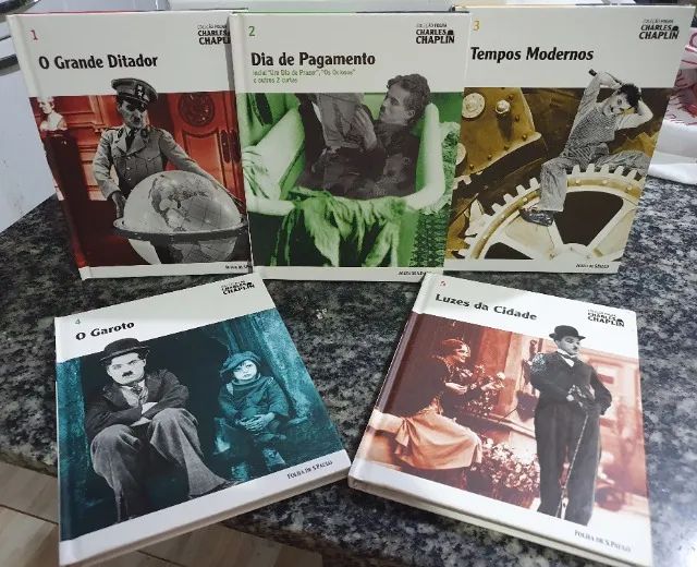 Coleção Folha Charles Chaplin Dvds com Box + Livretos Completo com 20 Fascículos - Foto 3