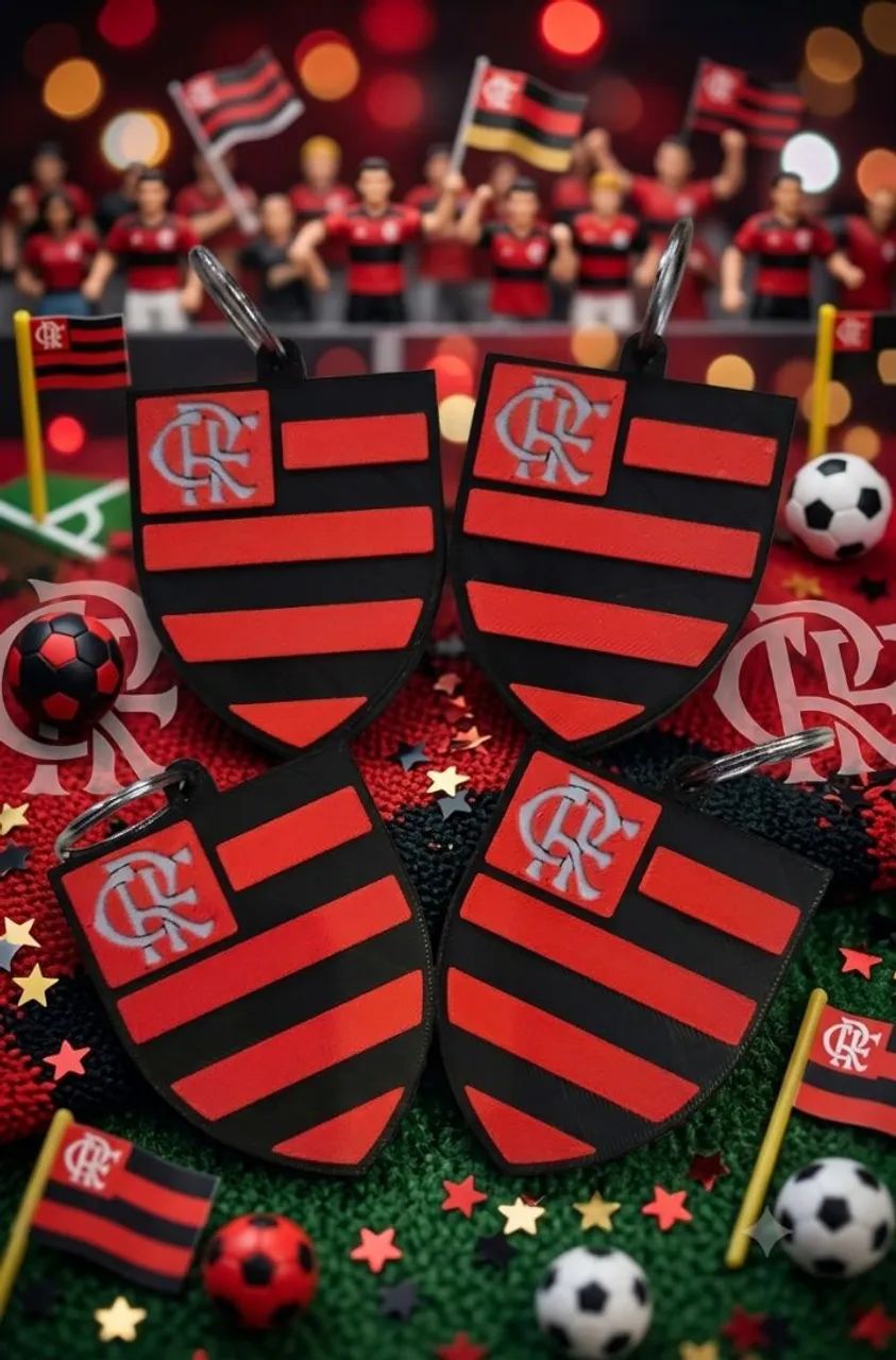 Chaveiro abridor de lata Flamengo