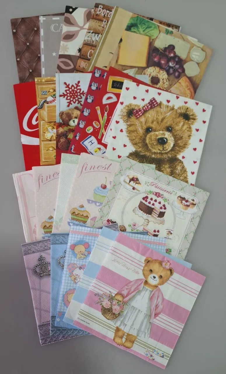 Kit 190 Guardanapos para Decoupage Artesanal - Foto 3