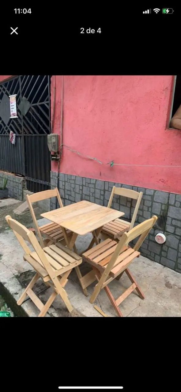 Vendo mesas com 4 cadeira e redondas com 2  - Foto 2