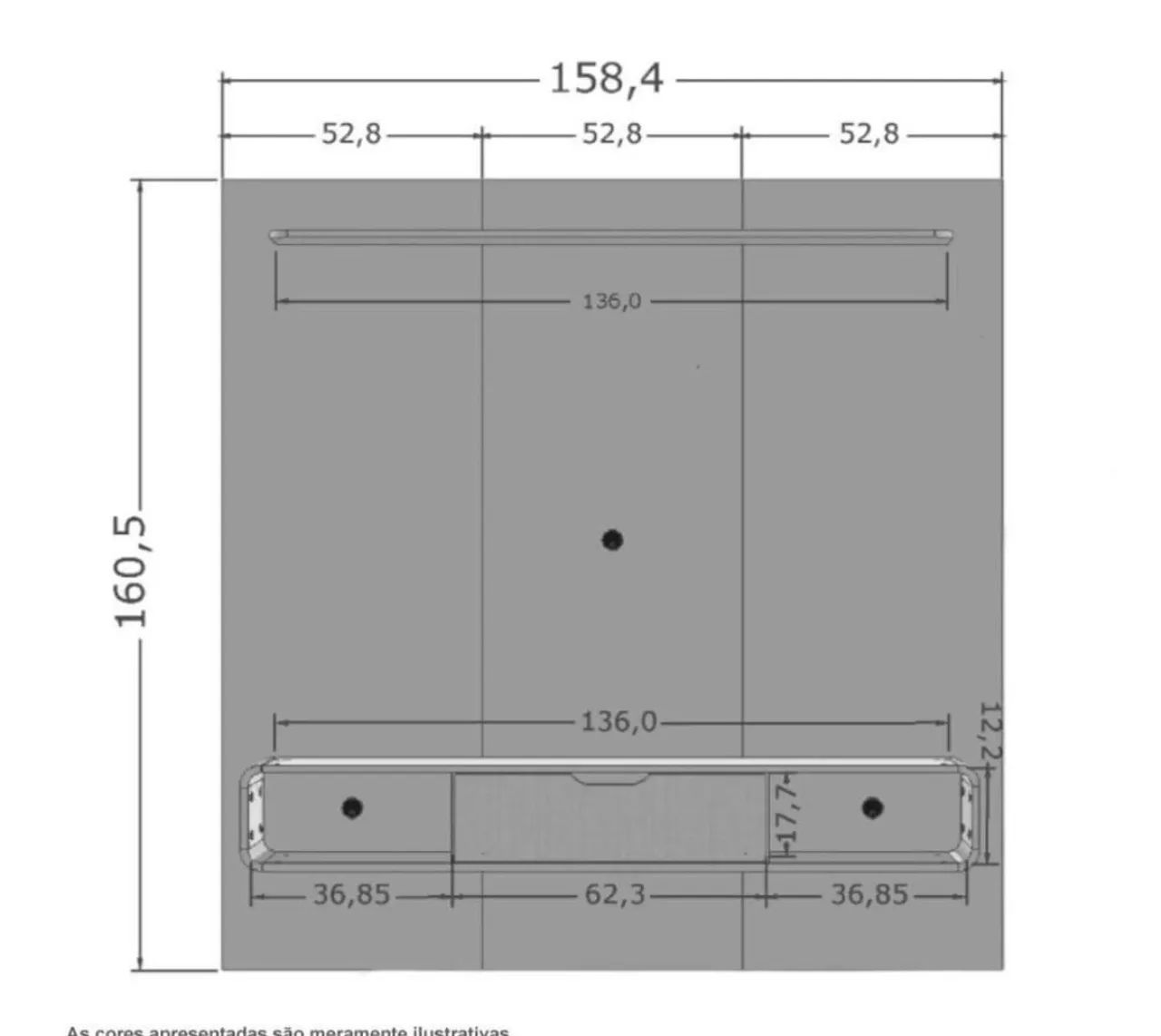 Vendo painel para TV 65 polegadas  - Foto 5