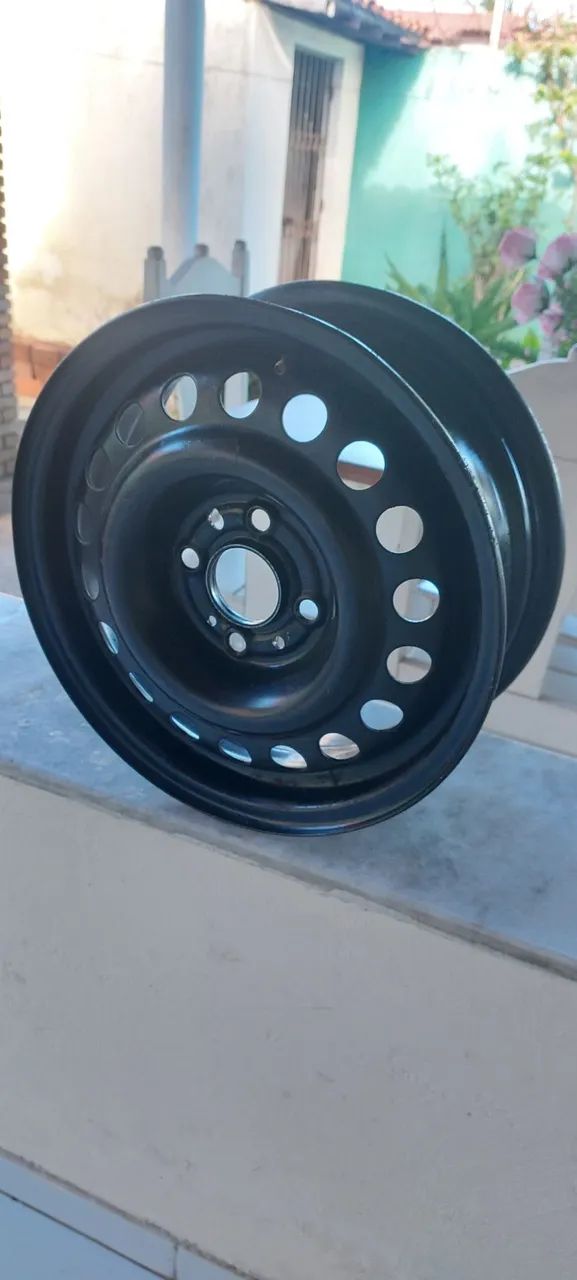 Roda 14 aço Chevrolet Celta Onix Prisma - Foto 2
