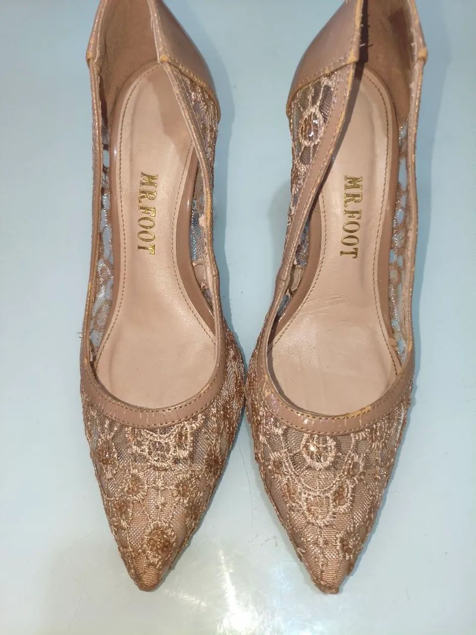 Sandália Scarpin renda - Foto 4