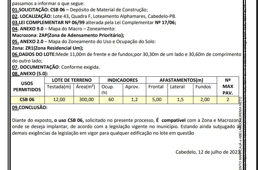 Terreno a Venda Ponta de Campina sendo 11x30 com 330m² - Foto 2